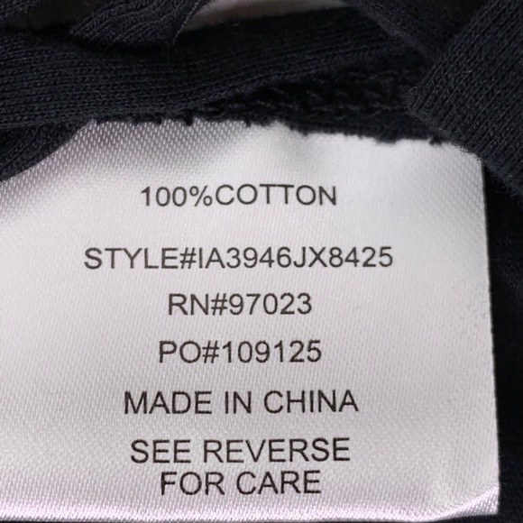 Not Your Baby Top Side Lace Up Black Graphic Tee S - Picture 7 of 7